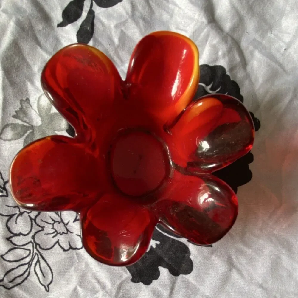 Murano-Style Hand Blown Colorful Stunning Candle Votive